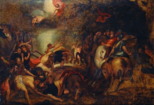 Scuola Fiamminga, XVII sec. - La Conversione di San Paolo