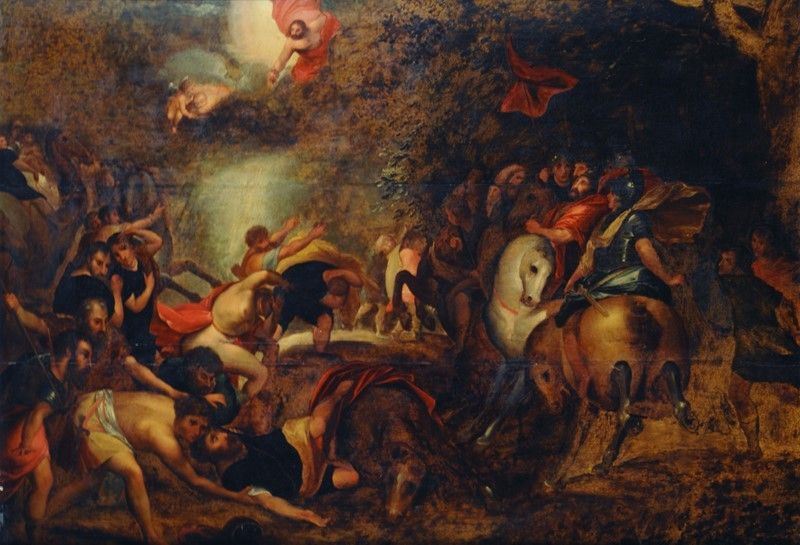 Scuola Fiamminga, XVII Sec. - La Conversione di San Paolo