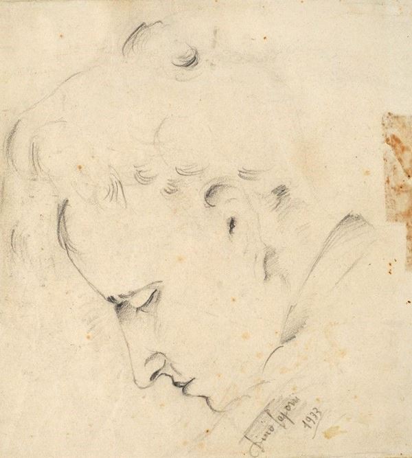 Dino Caponi - Ritratto di Vasco Pratolini