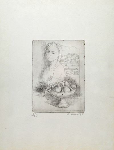 Donna con Fruttiera