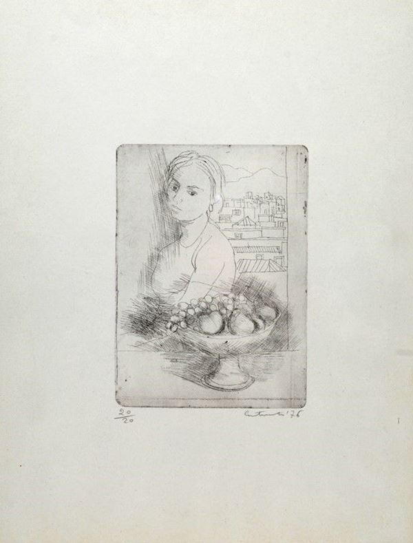 Mario Carotenuto - Donna con fruttiera