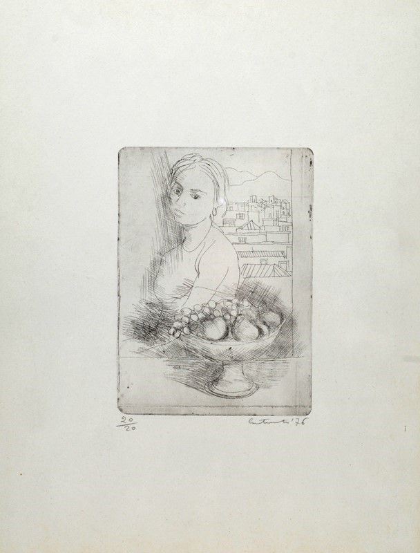 Mario Carotenuto - Donna con Fruttiera