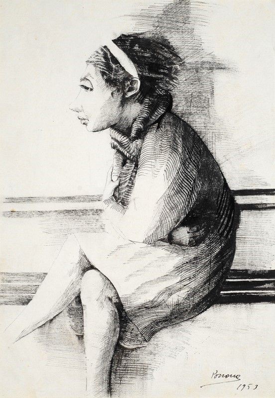 Giacomo Porzano - Bambina Sola