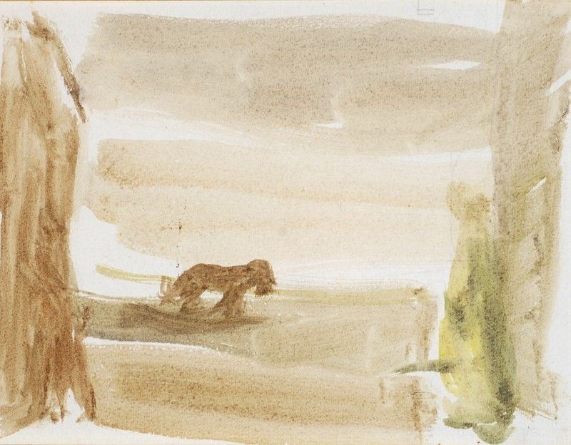 Mario Marcucci - Paesaggio con Animale