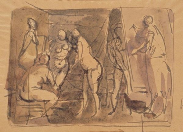Carlo Mattioli - Nello studio del pittore