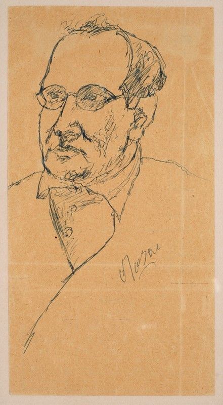 Ottone Rosai - Ritratto di Vasco Pratolini