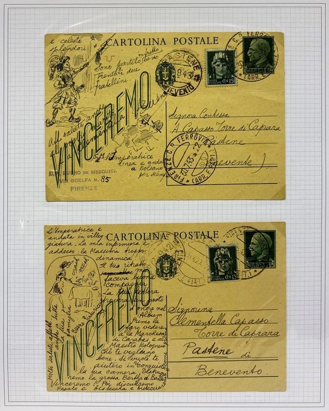David Abraham Bueno De Mesquita - 129 Carteggi della Contessa A. Capasso