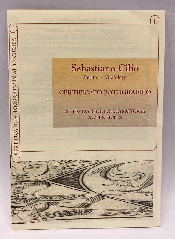 David Abraham Bueno De Mesquita - 129 Carteggi della Contessa A. Capasso
