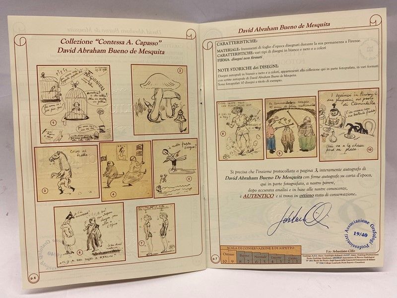 David Abraham Bueno De Mesquita - 129 Carteggi della Contessa A. Capasso