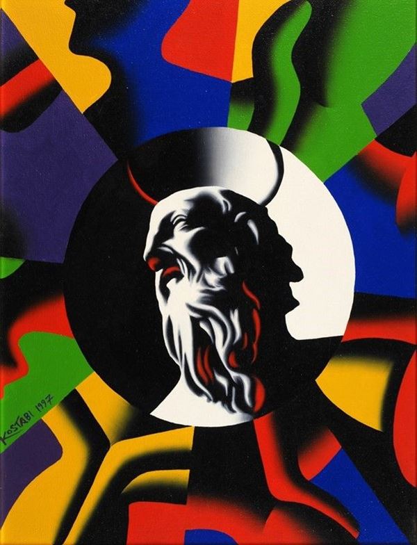 Mark Kostabi - Movement (father time)