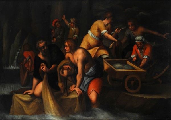 Scuola Fiorentina, XVI sec. - Bottega di conciatori di pelli