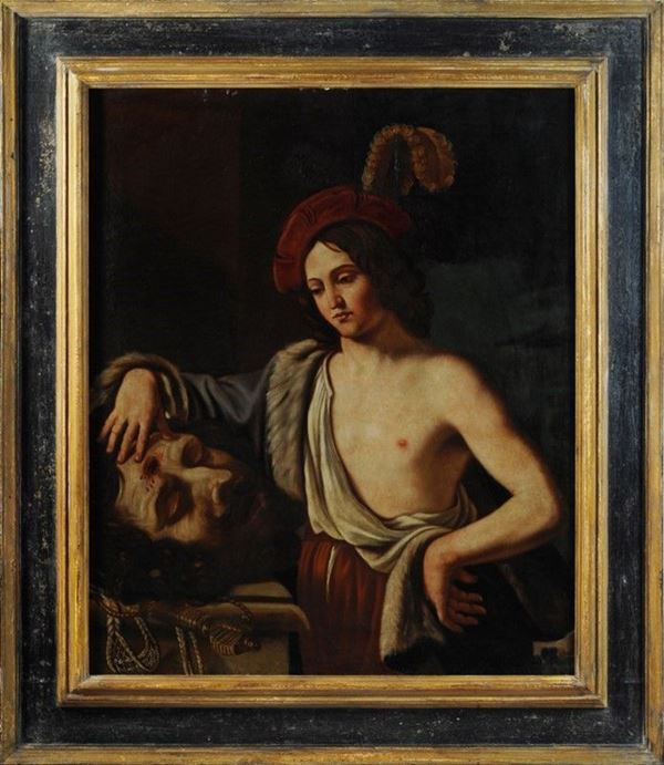 Anonimo, XVIII sec. - Davide e Golia