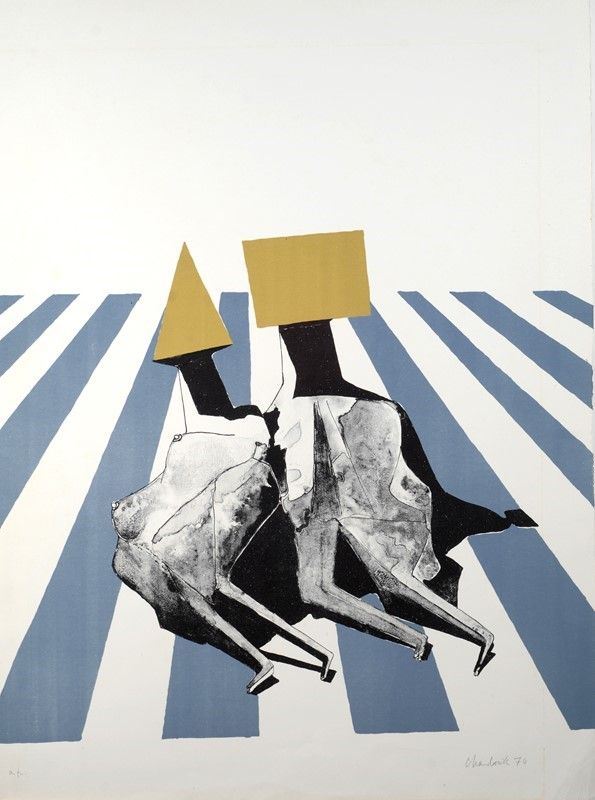 Lynn Chadwick : Senza titolo  (1974)  - Serigrafia - Asta GRAFICA ED EDIZIONI - Galleria Pananti Casa d'Aste