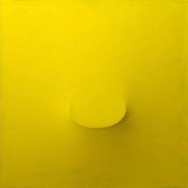 Turi Simeti - Un Ovale Giallo