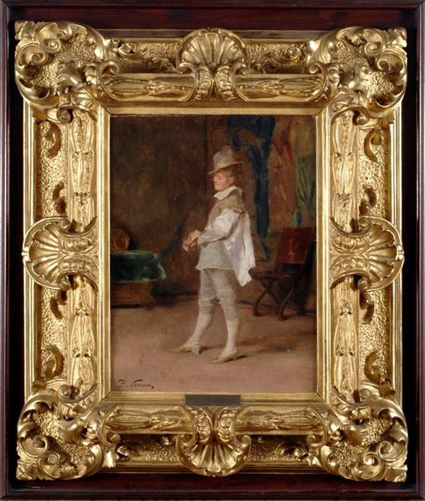 Francesco Vinea - Figura di gentiluomo con spada