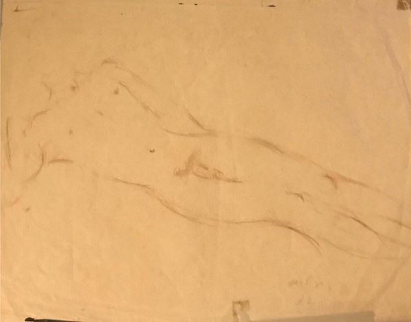 Filippo de Pisis : Nudo  (1932)  - Matita su carta - Asta AUTORI DEL XIX E XX SEC - III - Galleria Pananti Casa d'Aste