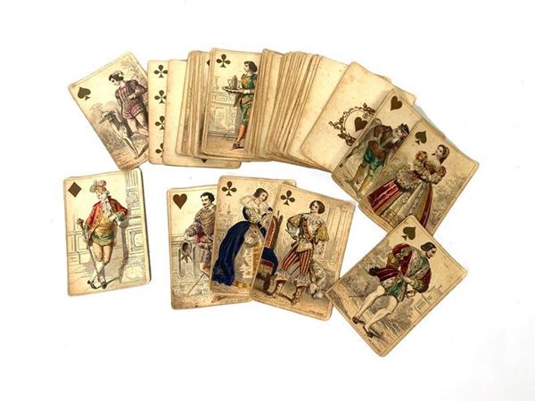 Mazzo di carte da gioco  - Auction ANTIQUES - Galleria Pananti Casa d'Aste