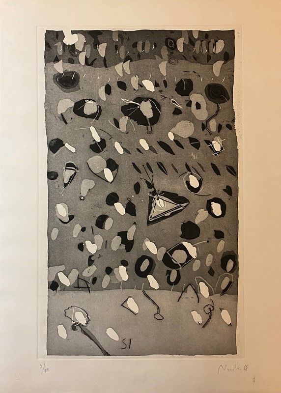 Gastone Novelli : Senza titolo  (1968)  - Litografia - Asta AUTORI DEL XIX E XX SEC, ARTE MODERNA E CONTEMPORANEA - Galleria Pananti Casa d'Aste