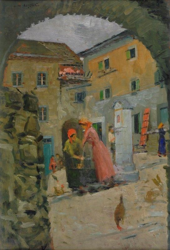 Antonio Maria Aspettati - La piazzetta di Vidiciatico