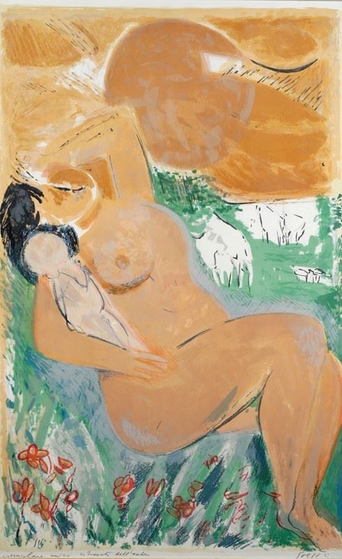 Bruno Saetti : Figure  - Auction MODERN ART - Galleria Pananti Casa d'Aste