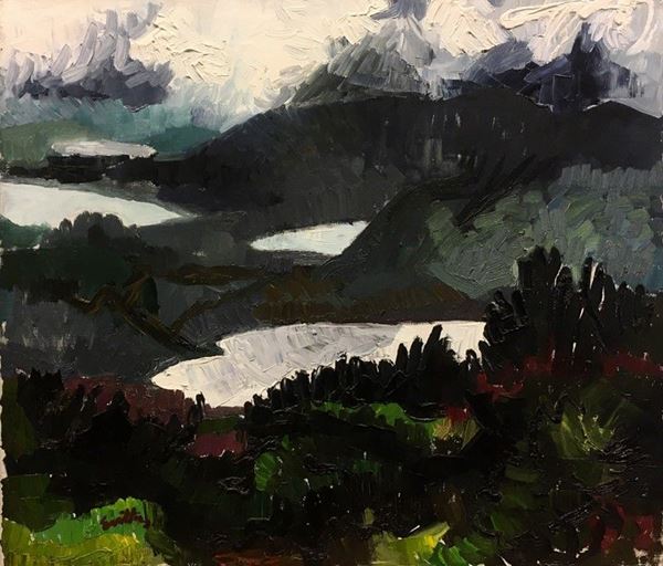 Renato Guttuso - I laghi da Velate