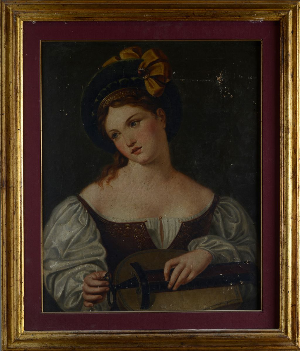 Anonimo, XVIII Sec. - Suonatrice
