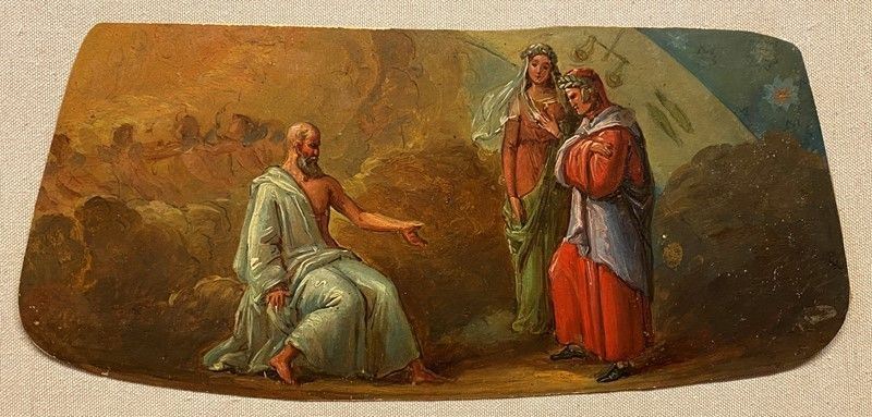 Anonimo, XIX Sec. - Scena Dantesca