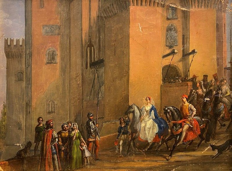 Anonimo, XIX Sec. - Scena Storica