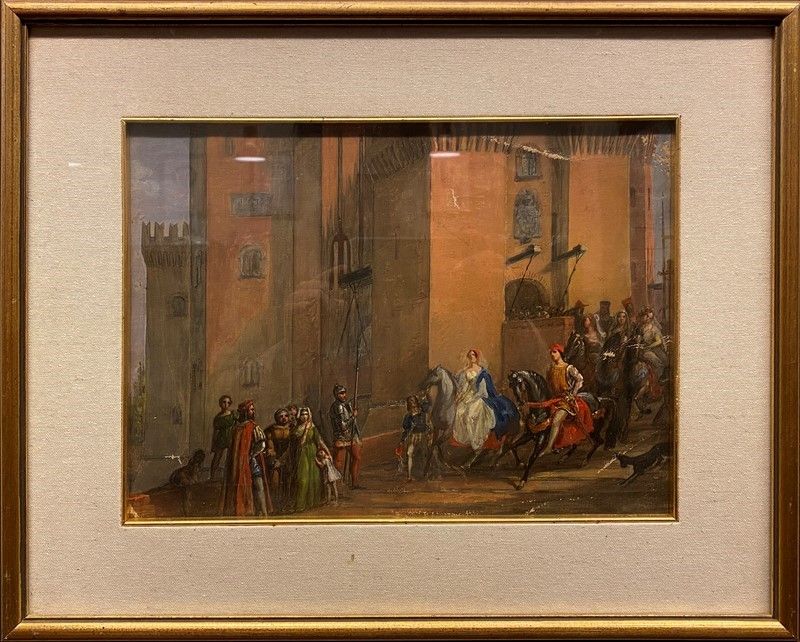 Anonimo, XIX Sec. - Scena Storica