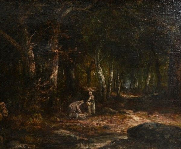 Narcisso Virgilio Diaz de la Pena - Figure nel paesaggio