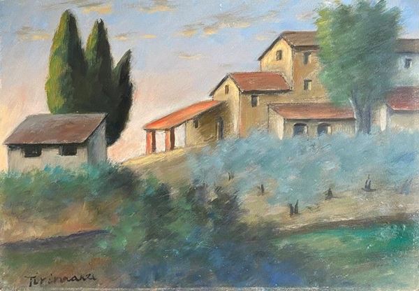 Nino Tirinnanzi : Paesaggio  - Auction AUTORI DEL XIX E XX SEC, ARTE MODERNA E CONTEMPORANEA - Galleria Pananti Casa d'Aste