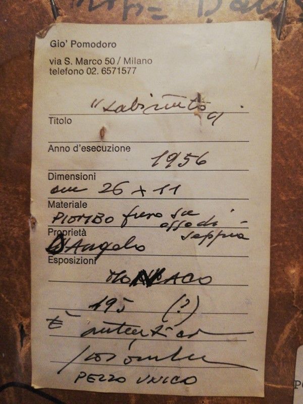 Giò Pomodoro - Labirinto