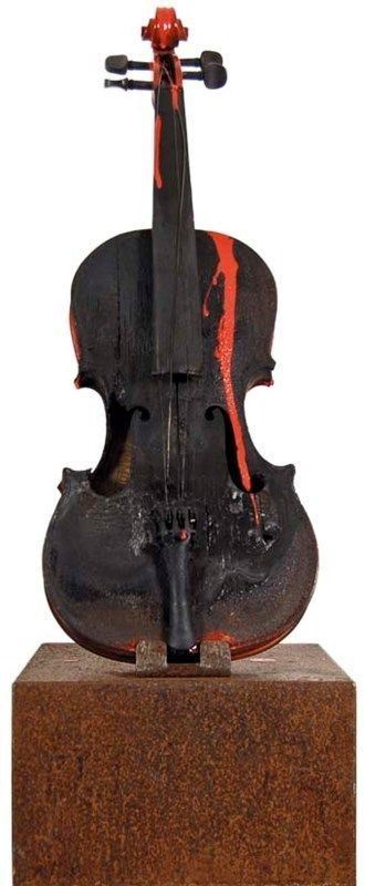 Bernard Aubertin : Violino  - Auction AUTORI DEL XIX E XX SEC, ARTE MODERNA E CONTEMPORANEA - Galleria Pananti Casa d'Aste