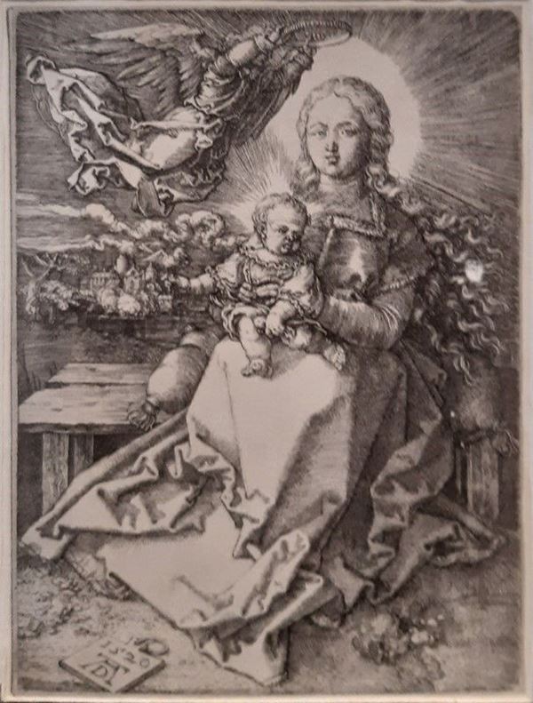 Albrecht Durer - Madonna incoronata da un angelo 