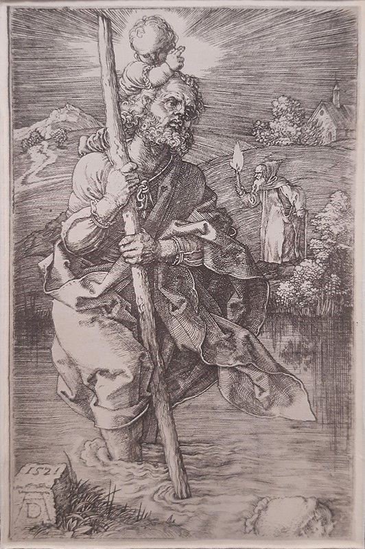 Albrecht Durer - San Cristoforo e L'eremita