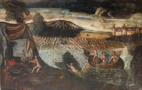 Anonimo, XVIII sec. - Pescatori