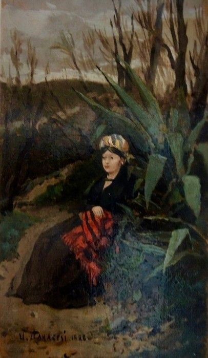 Ugo Manaresi - Ritratto in giadino