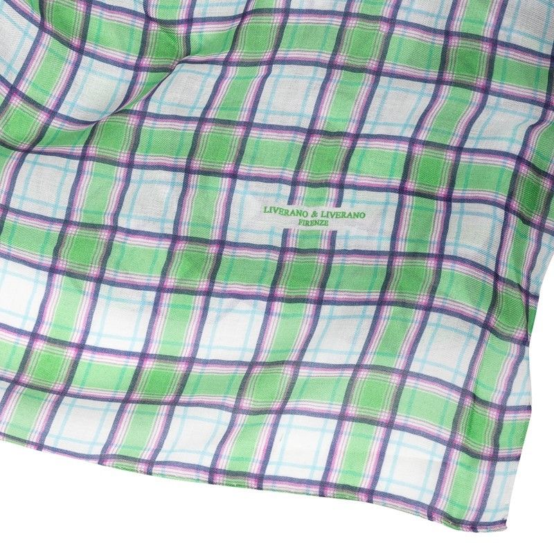 Antonio Liverano - Sciarpa Madras Green