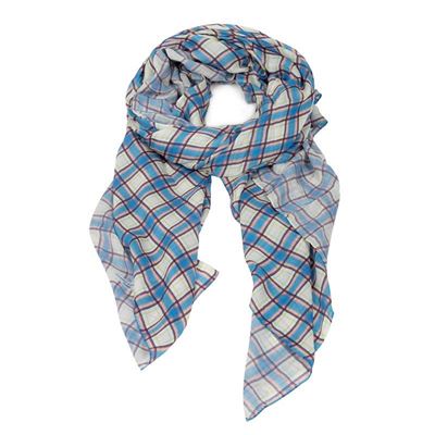 Sciarpa Madras Blue
