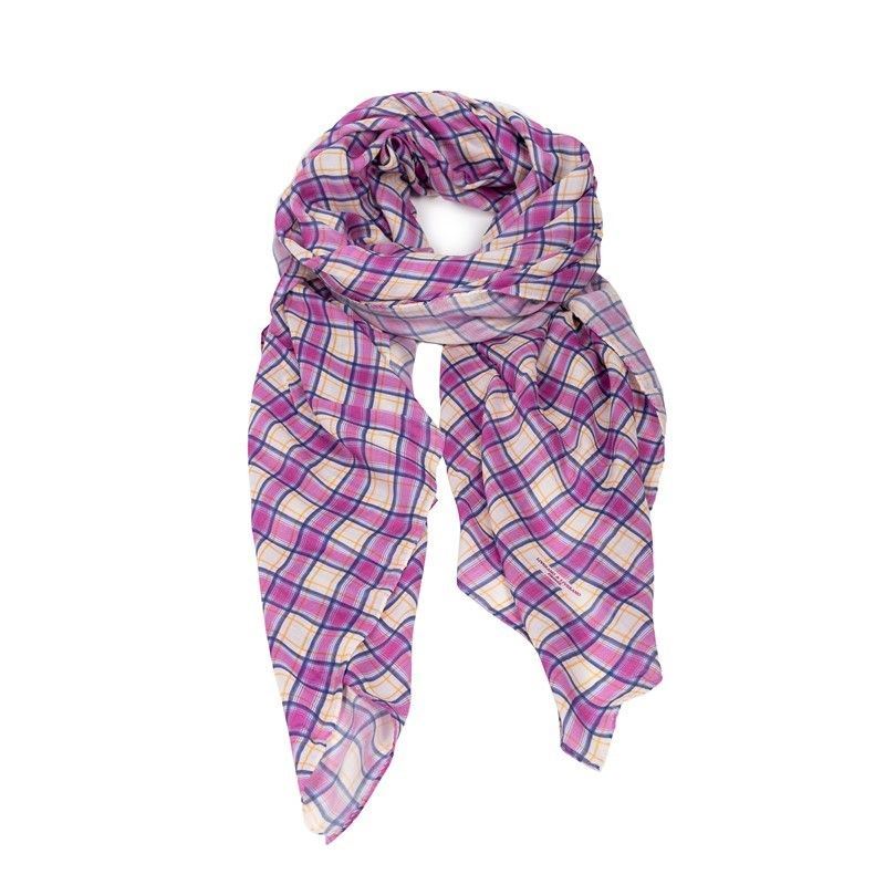 Antonio Liverano - Sciarpa Madras Purple