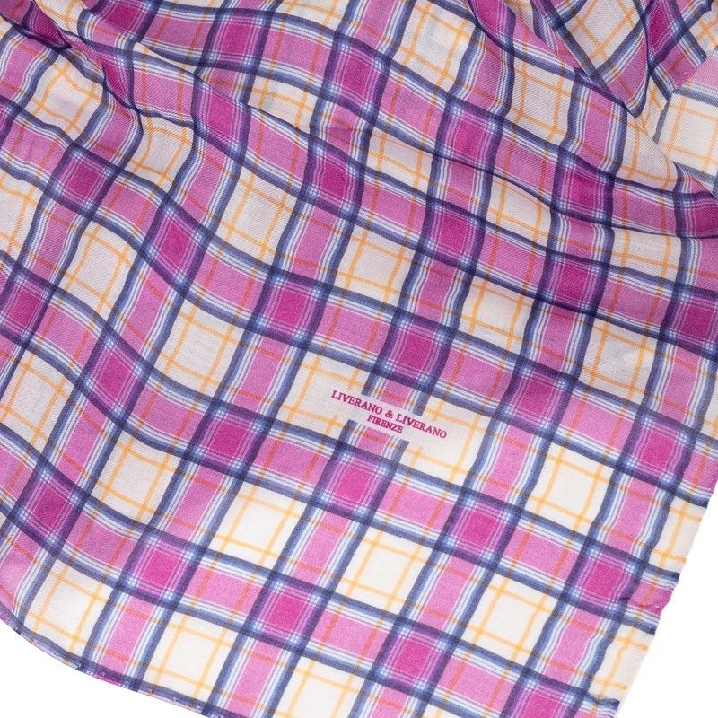 Antonio Liverano - Sciarpa Madras Purple