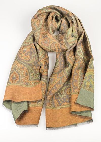 Stola Paisley Arancio