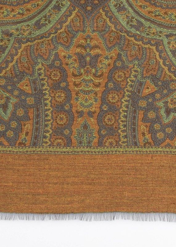 Antonio Liverano - Stola Paisley Arancio