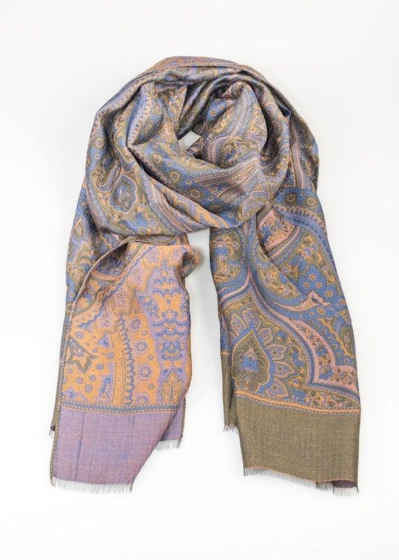 Antonio Liverano - STOLA PAISLEY BLU