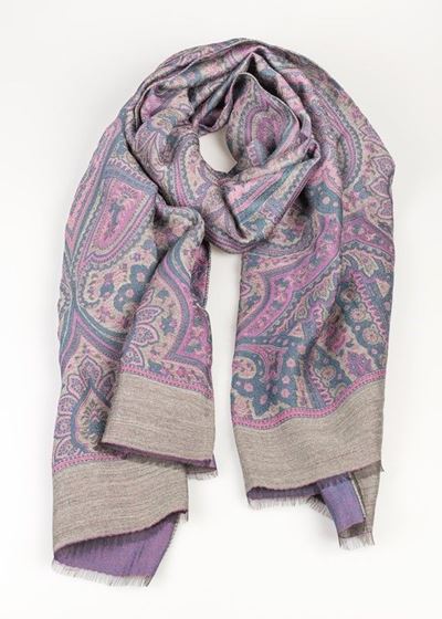Stola Paisley Grigio