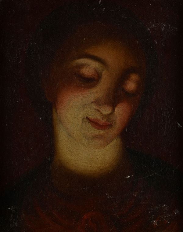 Scuola Olandese, XVII sec. - Head of a woman