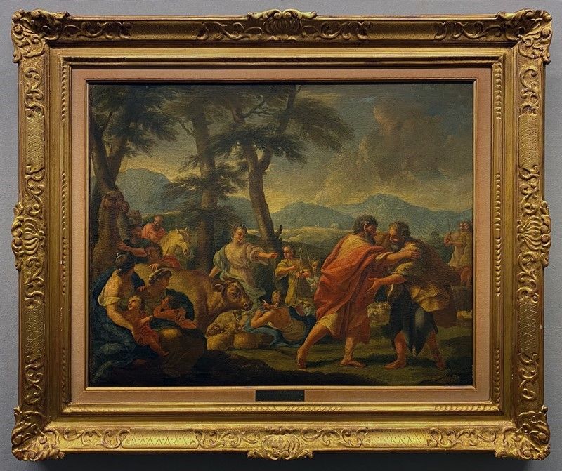 Scuola Napoletana, XVIII Sec. - Giacobbe e Labano