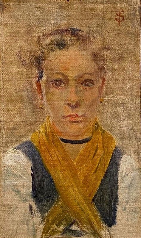 Telemaco Signorini - Ritratto, Bambina di Riomaggiore (la Nene)