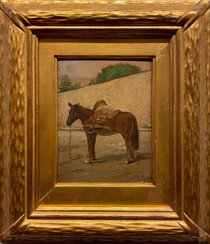 Attr. a Giovanni Fattori - Cavallo in Sosta