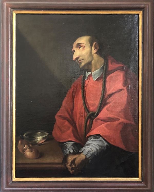 Attr. a Pietro Antonio Magatti : San Carlo Borromeo  - Auction ANTIQUES, AUTHORS OF XIX AND XX CENTURY - I - Galleria Pananti Casa d'Aste